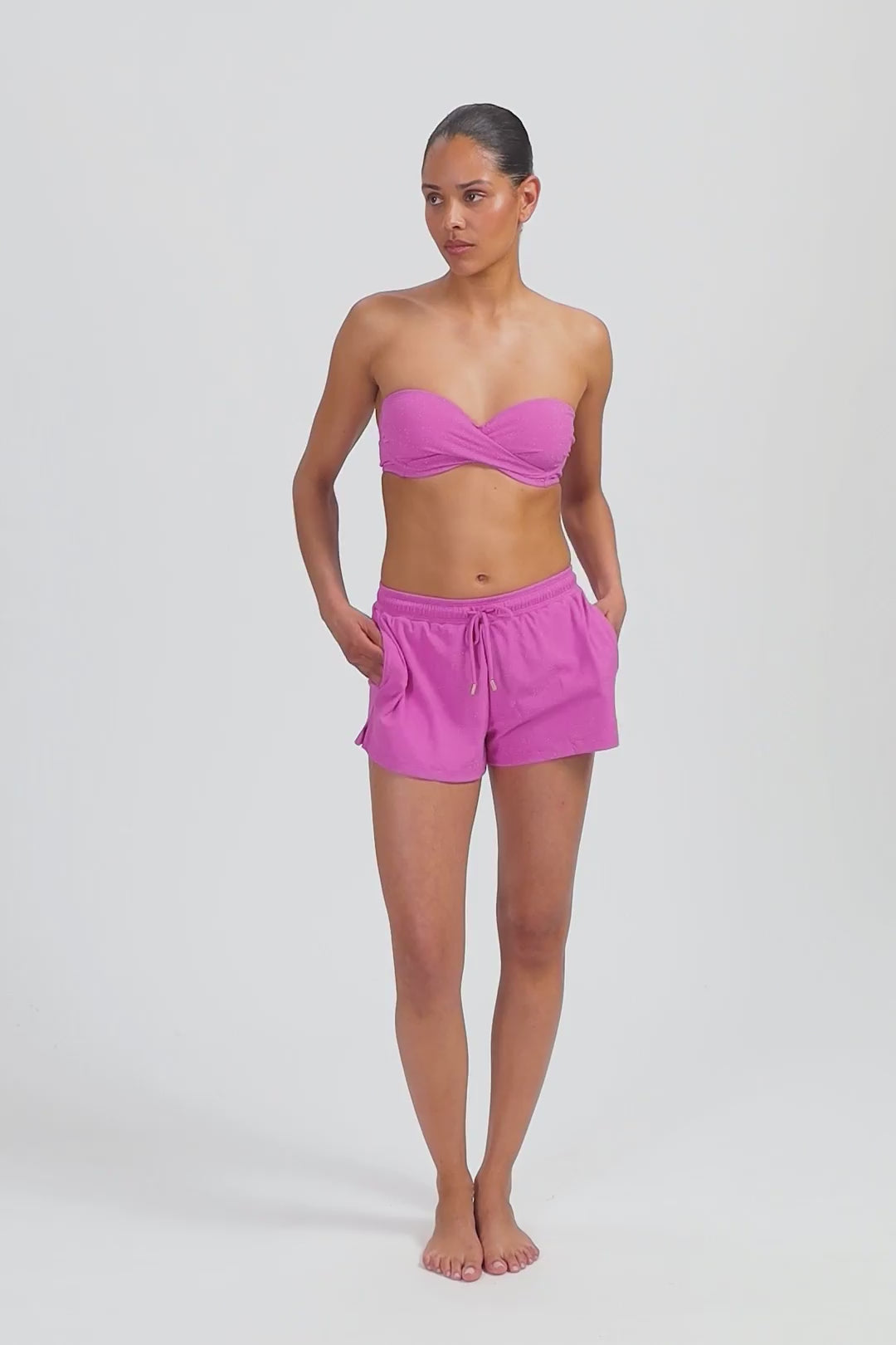 Pink Shimmer shortje – Beachlife