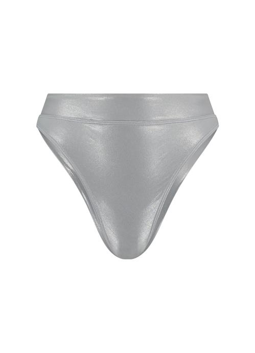 Metallic Silver Brazilian-Bikini-Hose 