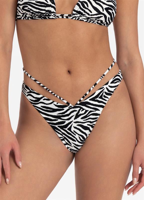 Wild Zebra V-Detail-Bikini-Hose 