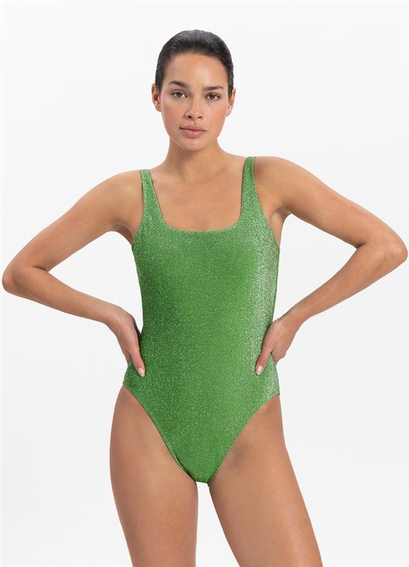 Lime Glitter swimsuit 