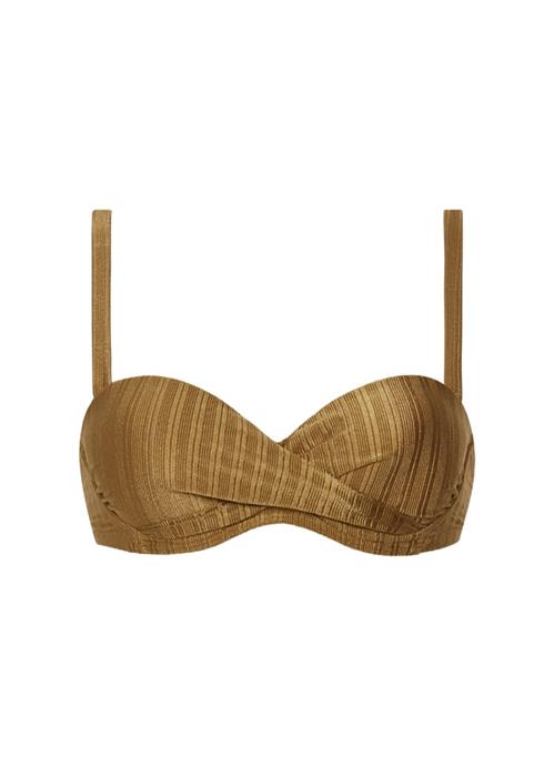Dull Gold Multiway Bikini-Top - Cup D,E,F 