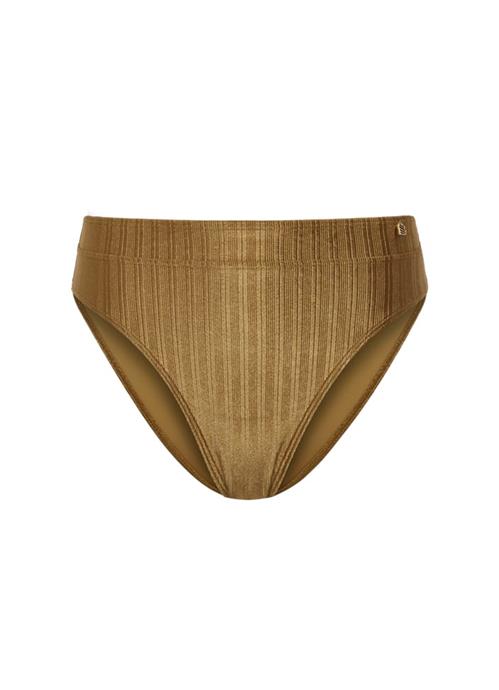 Dull Gold high waist bikini bottom 