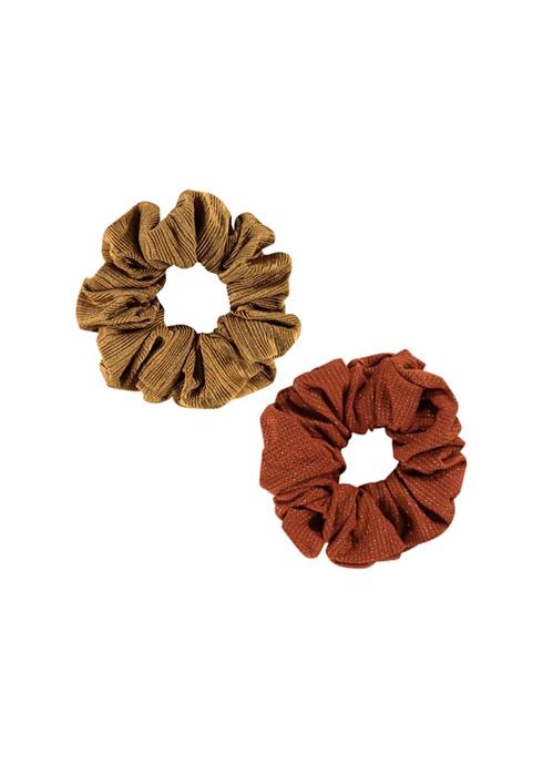 Scrunchies | Dull Gold & Earthy Shimmer 