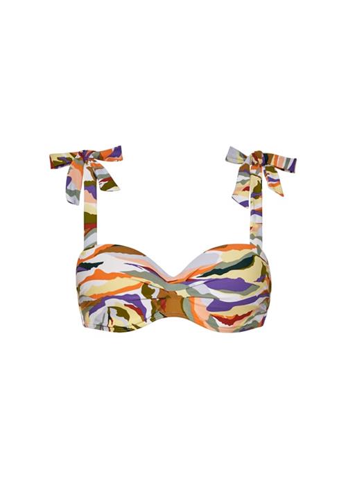 Artisan shoulder bow bikini top 