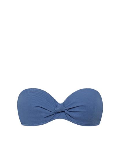 knitted-blue-bandeau-bikini-top