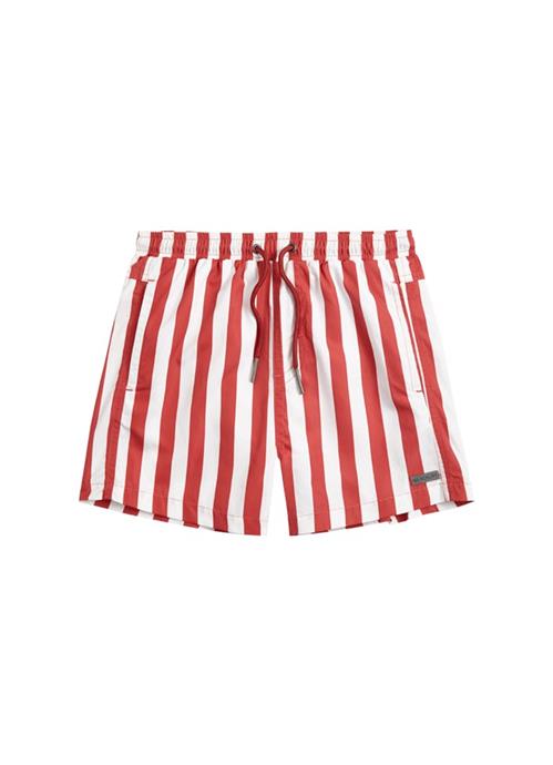Stripe Garnet boys swim shorts 