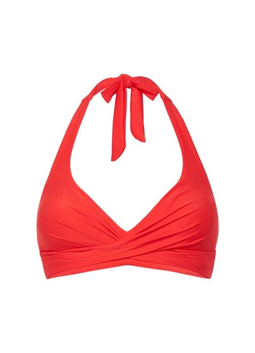 Fiery Red Wickel Bikini-Top 