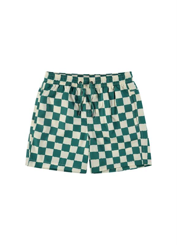 Checkerboard boys swim shorts 