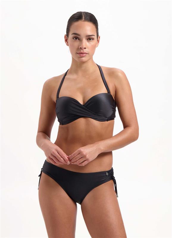 Halina Reversible Bikini Top Tropics/Black - Women's Swimwear