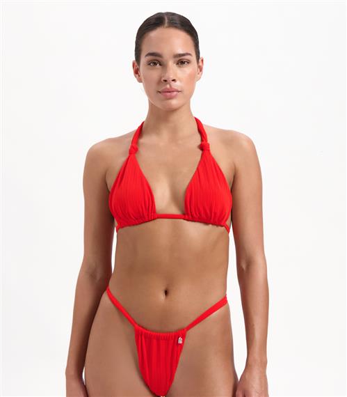 Fiery Red triangel bikinitop 