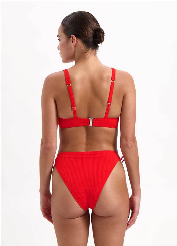 Fiery Red Bikini-Hose mit Schleifen 
