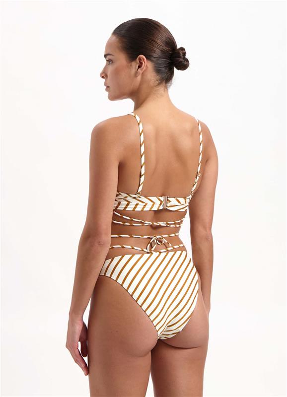 BEACHLIFE CLASSY Textured Hipster Bikini Bottom - Stripes