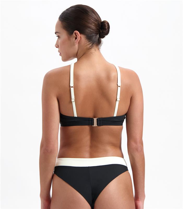 Vanilla and Black brazilian bikini bottom 