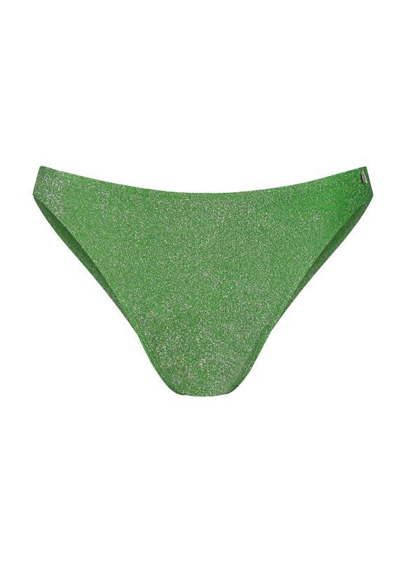 Lime Glitter brazilian bikini bottom 