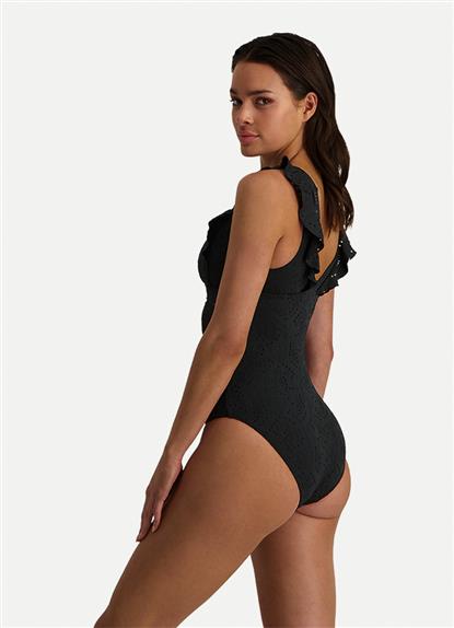 black-embroidery-ruched-swimsuit