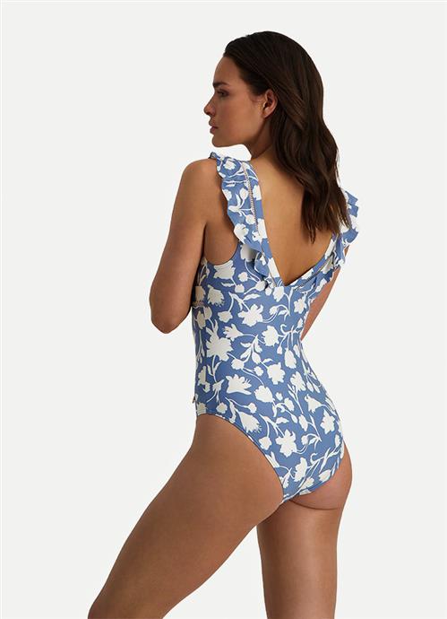 Flower Fest ruched swimsuit 