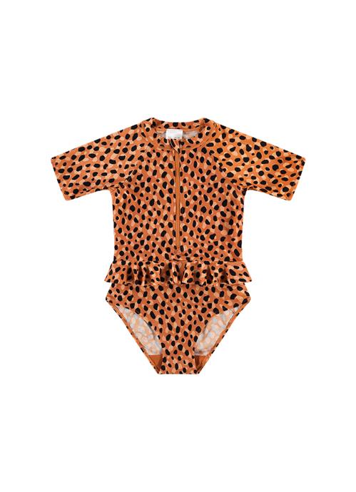 Leopard Spots Mädchen UV-Badeanzug 