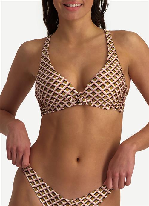 Geometric Play push-up bikinitop 