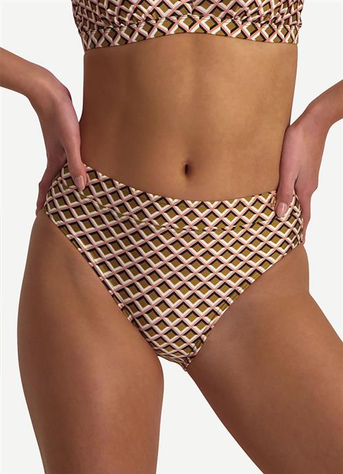 Geometric Play high waist bikinibroekje 