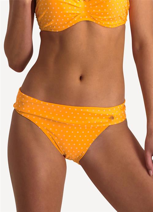 Velvet Dot turnover waistband bikini bottom 