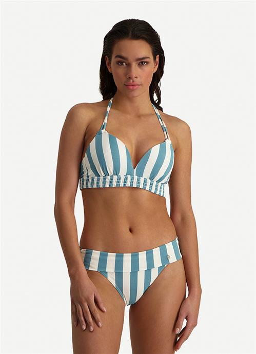Bella Stripe halter bikini top 