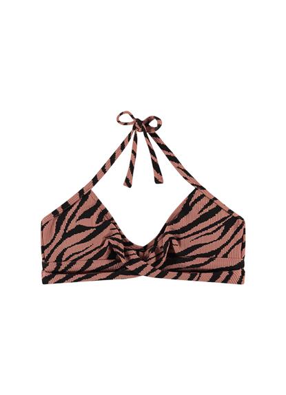 rose-zebra-twist-madchen-bikini-top