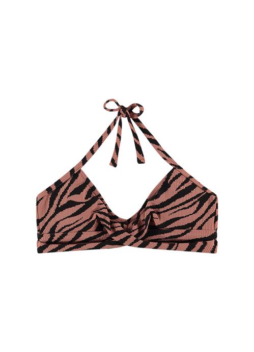 Rose Zebra girls twist bikini top 