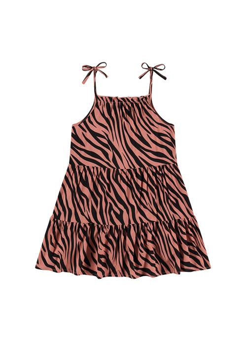 Rose Zebra meisjes jurkje 