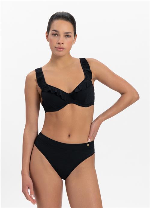 Black Swirl support bikini top 