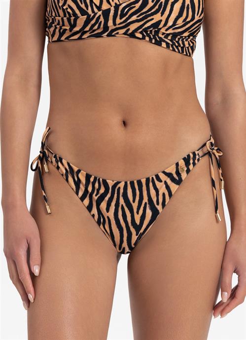 Soft Zebra side tie bikini bottom 