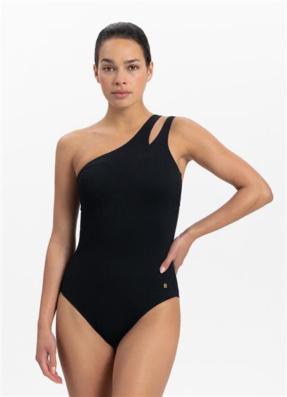 black-swirl-one-shoulder-swimsuit