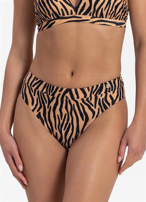 Soft Zebra High-Waist Bikini-Hose 