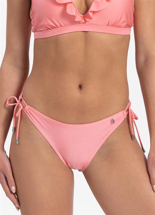 Pink Shine side tie bikini bottom 