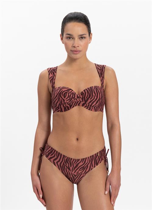 Zebra bandeau bikini top 