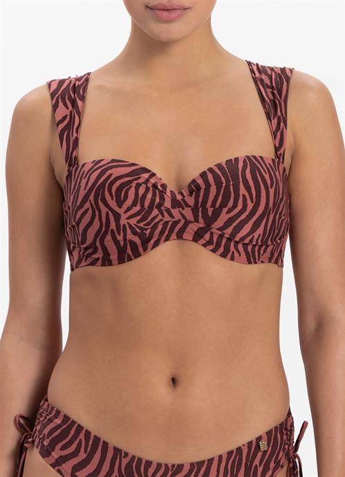Zebra Bandeau Bikini-Top 