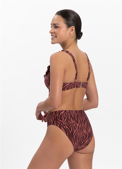 Zebra High-Waist Bikini-Hose 