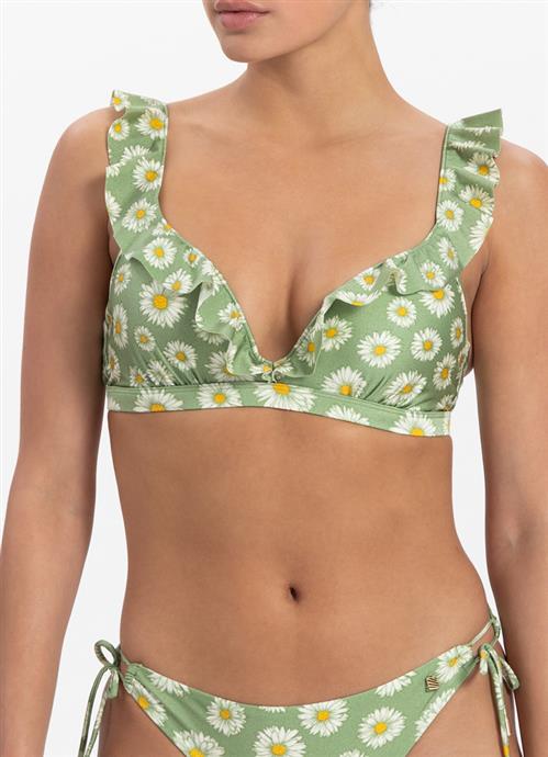 Daisy ruffle bikini top 