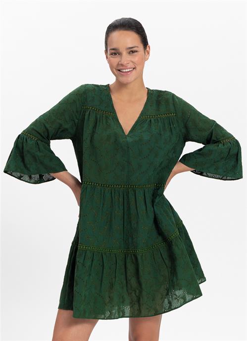 Green Embroidery tunic 