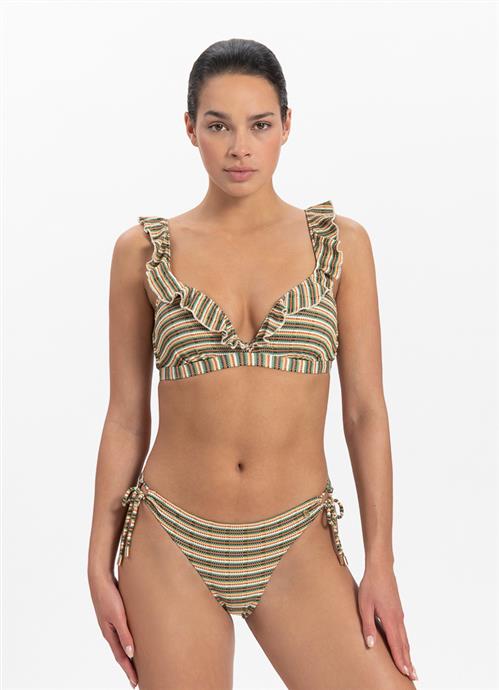 Woodstock ruffle bikini top 
