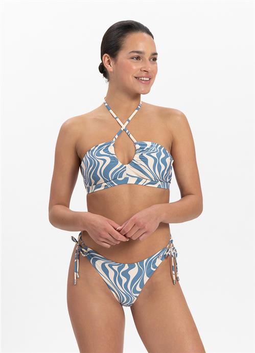 Swirl plunge bikinitop 
