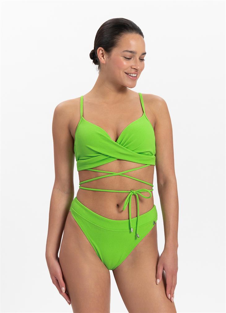 Green Flash twist bikinitop // Beachlife Gratis verzending
