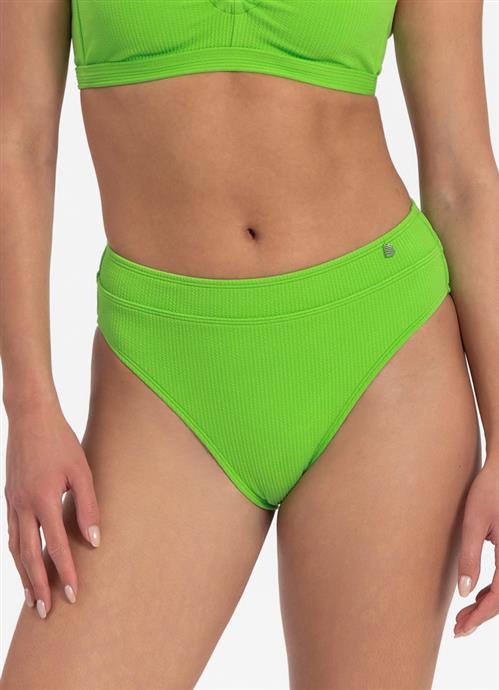 Green Flash high-waist bikini bottom 