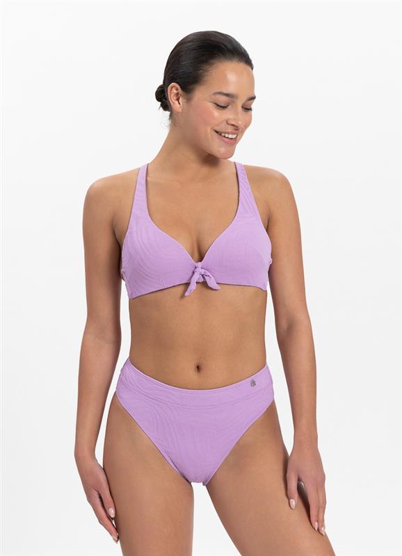Purple Swirl Push-Up-Bikini-Top 