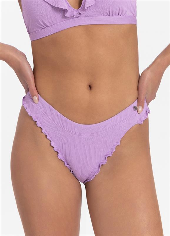 Purple Swirl Rüschen Bikini-Hose 
