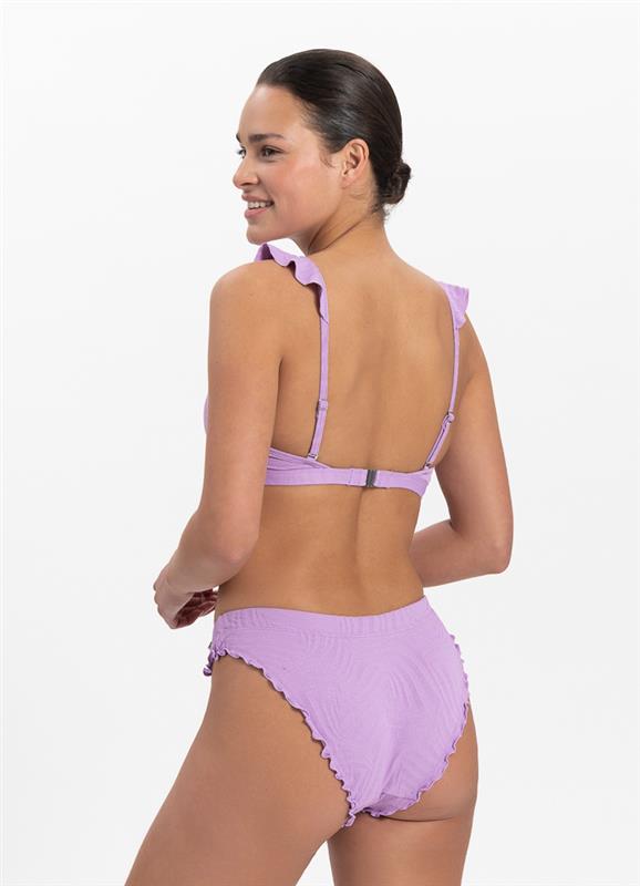 Purple Swirl Rüschen Bikini-Hose 