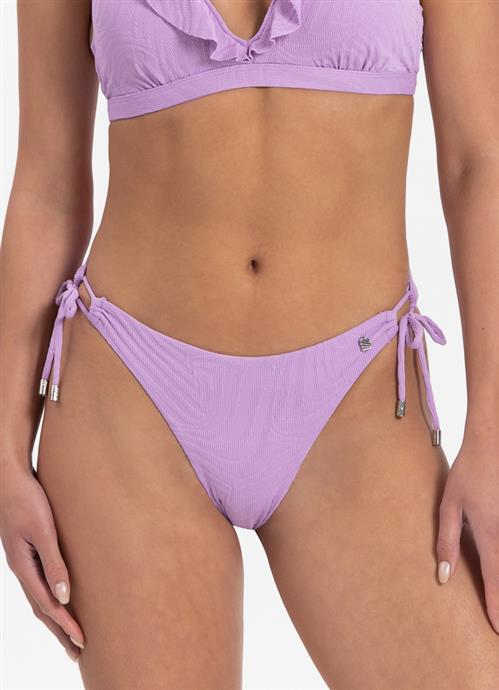 Purple Swirl side tie bikini bottom 