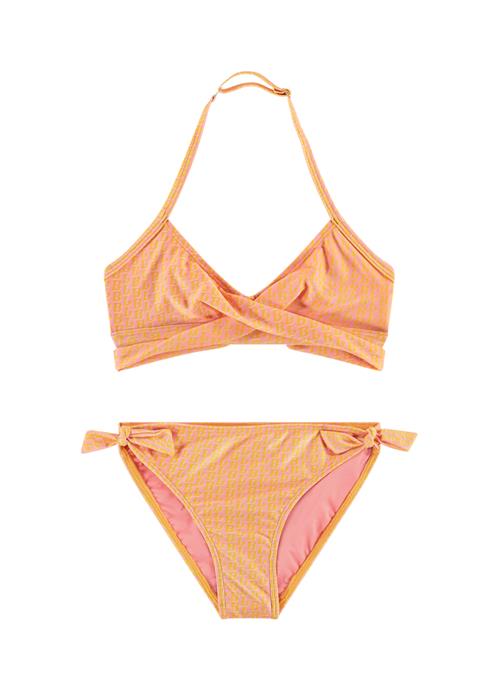 Monogram Mädchen Bikini-Set mit Twist-Detail 